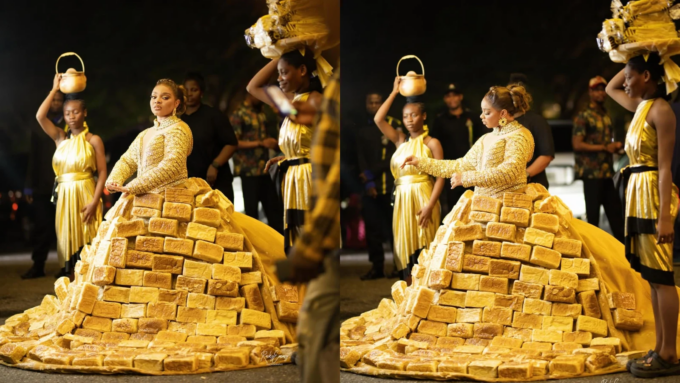Queen Mercy Atang AMVCA dress
