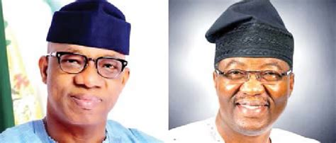 Governor Dapo Abiodun and Senator Gbenga Daniel
